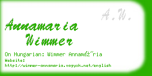 annamaria wimmer business card